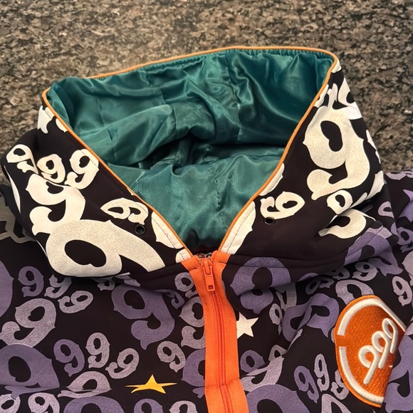 Gino Green global rare vintage hoodie Jacket full of 9’s EUC 5X - Picture 15 of 15